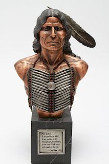 Joe Slockbower "Crazy Horse" Chillmark Sculpture