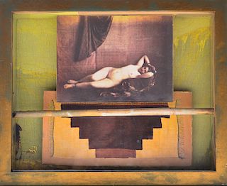 Michaele Vollbracht "Nude" Mixed Media Collage