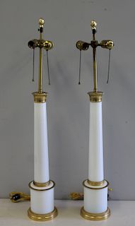 Pair of Fine Quality Gilt Metal Mounted Column