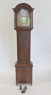 RILEY WHITING Tallcase Clock with Wood Works.
