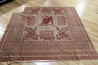 American Signed and Dated Sampler Blanket