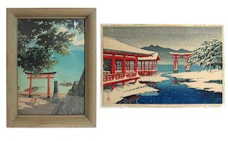 HASUI, Kawase (Japanese, 1883-1957). Two Later
