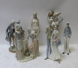 LLADRO. Lot of 6 Porcelain Figures.