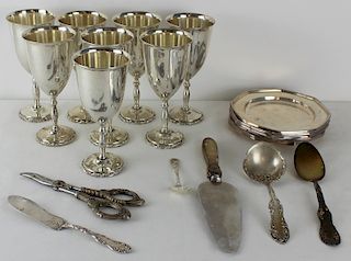 STERLING. Grouping of Misc. Silver Objects.