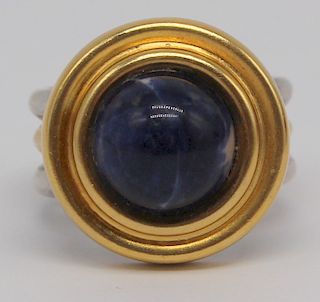 JEWELRY. Ilias Lalaounis Sterling & Sodalite Ring.