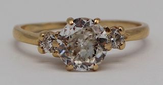 JEWELRY. 1.6 CT Diamond and 14kt Gold Engagement