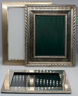STERLING. Group of 3 Frames Inc. Buccellati.