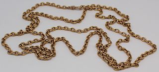 JEWELRY. 14kt Gold Chain Necklace.