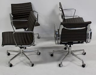 CHARLES EAMES. 4 Swivel Chairs.