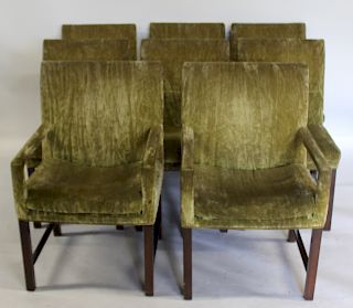 MIDCENTURY. Parzinger Set of 8 Chairs.