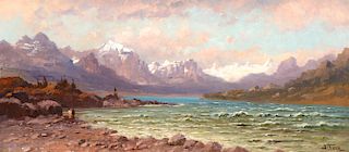 John Fery (1859–1934): Windy Day, Two Medicine Lake, Glacier National Park