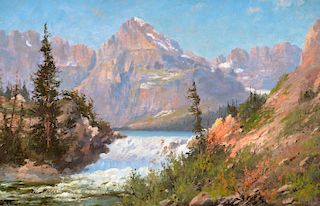 John Fery (1859–1934): Swiftcurrent Falls