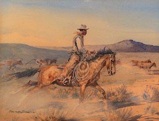 Edward Borein (1872–1945): Riding Herd