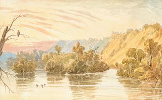 Seth Eastman (1808–1875): Sixty Miles above Prairie du Chien; Near the Mouth of the Ohio