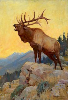 Philip R. Goodwin (1881–1935): Bugling Elk