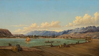 Henry Chapman Ford (1828–1894): Santa Barbara from the Wharf (1884)