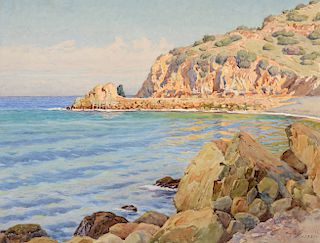 Gunnar Widforss (1879–1934): The Ocean, Catalina Island (1921)