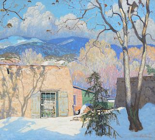 Theodore Van Soelen (1890–1964): Adobe, Snow and Sunshine (1926)