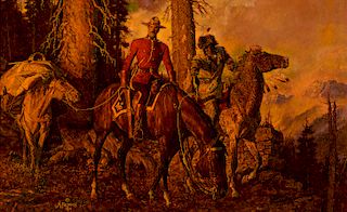 Arnold Friberg (1913–2010): The Pursuit [or] Mountie