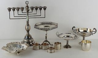 SILVER. Assorted English Silver Hollow Ware.