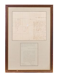 Rear Admiral Philip Vere Broke 1776-1841, 1809 Letter
