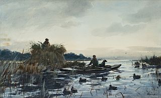 Ogden M. Pleissner (1905-1983) Duck Hunting