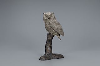 William J. Koelpin Sr. (1938-1996) Screech Owl with Mouse