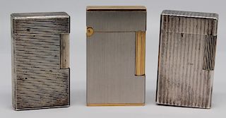Grouping of 3 St Dupont Lighters.