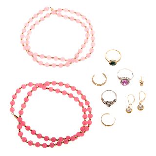 A Selection of Ladies Jewelry in 14K and 10K