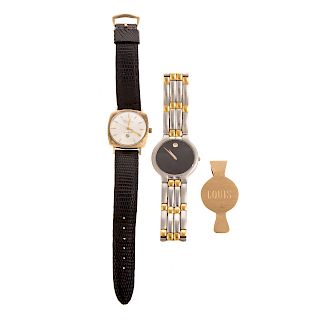 Two Gent's Watches & 14K Money Clip