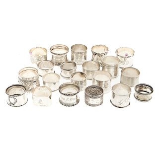 American & Continental Silver Napkin Rings