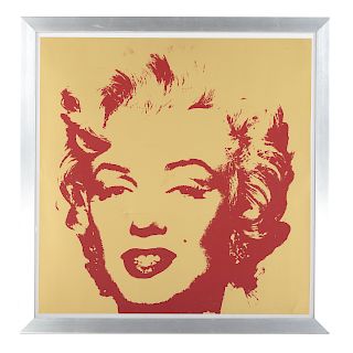 After Andy Warhol. "Golden Marilyn"