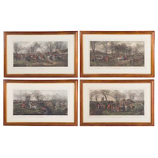 William Summers. Four Hunt Themed Engravings