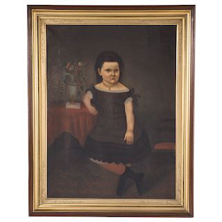 American, late 19th C., Portrait of a Girl