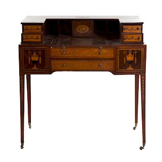 Edwardian Inlaid Mahogany Lady's Writing Desk