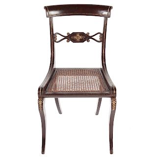 Regency Ebonized Side Chair