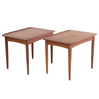 Pair of Danish Modern Teakwood Side Tables