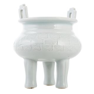 Chinese Celadon Porcelain Diminutive Ding