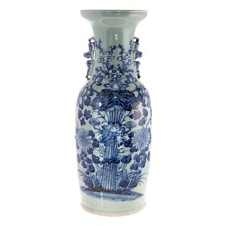 Large Chinese Export Celadon Vase