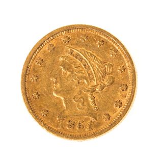 1851 $2.50 Gold Quarter Eagle