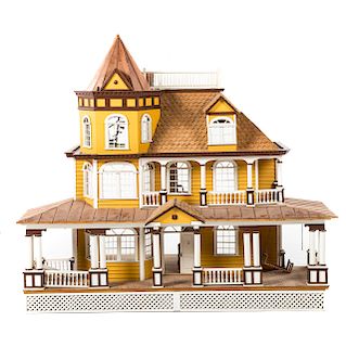 Victorian Style Dollhouse and  Furnishings