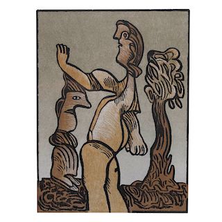 JOSÉ LUIS CUEVAS, Sin título.De la carpeta Suite Sobre la Vida. Xilografía, LVIX/LX, Firmada y fechada 05. 35 x 26 cm