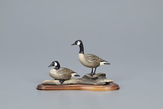 Miniature Geese, Oliver "Tuts" Lawson (b. 1938)