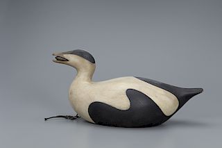 Eider with Mussel Decoy, Mark S. McNair (b. 1950)