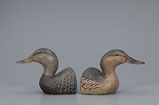 Black Duck and Mallard Bookends, The Ward Brothers
