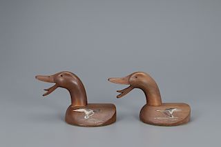 Open-Billed Mallard Bookends, The Ward Brothers