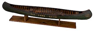 Rare Display Sample Canoe, Old Town Canoe Company