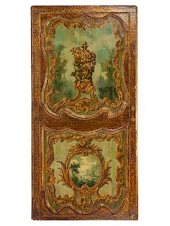 A French Painted Door Panel 