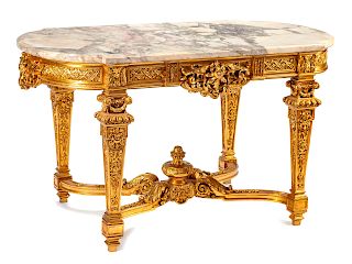 A Régence Style Giltwood Salon Table
