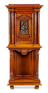 A French Bronze Mounted Walnut Cabinet 